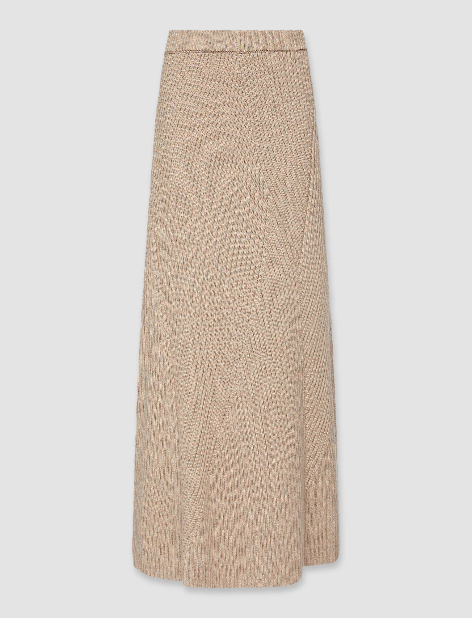 Joseph, Luxe Cardigan Stitch Skirt, in Cobble Stone